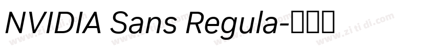 NVIDIA Sans Regula字体转换